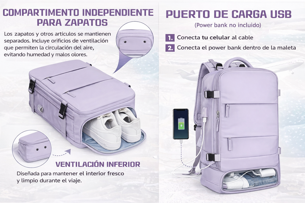 Maleta Cabina Viaje Tipo Amazon Zapatero