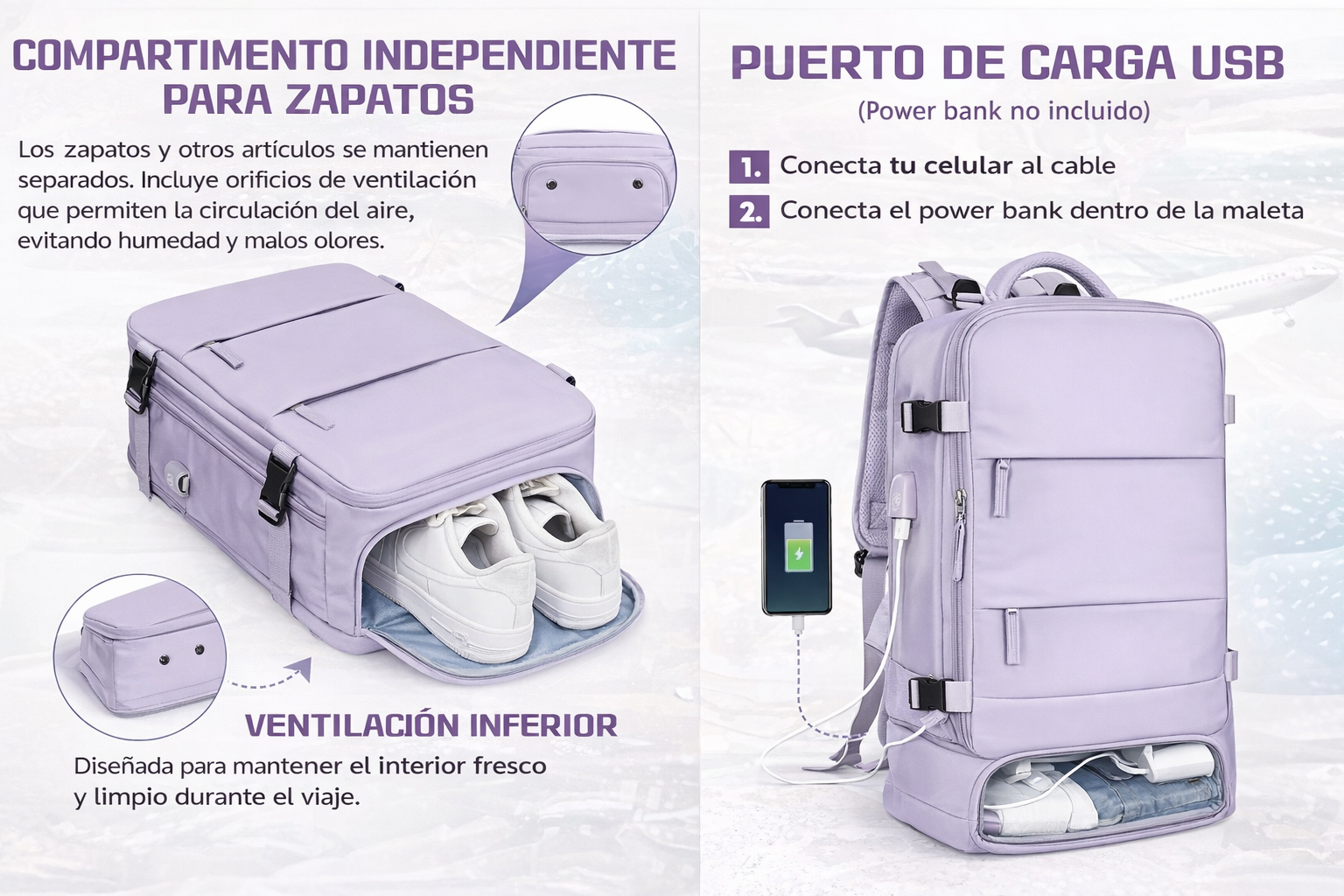 Maleta Cabina Viaje Tipo Amazon Zapatero